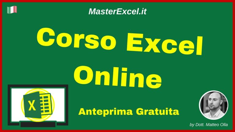 Excel Avanzato online gratis: Diventa un Esperto in sole lezioni!